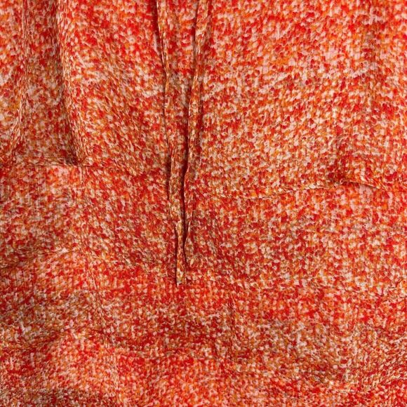 CJ Banks Womens Pullover Scoop Neck Line Orange Blouse Plus Size 1X - Picture 4 of 10